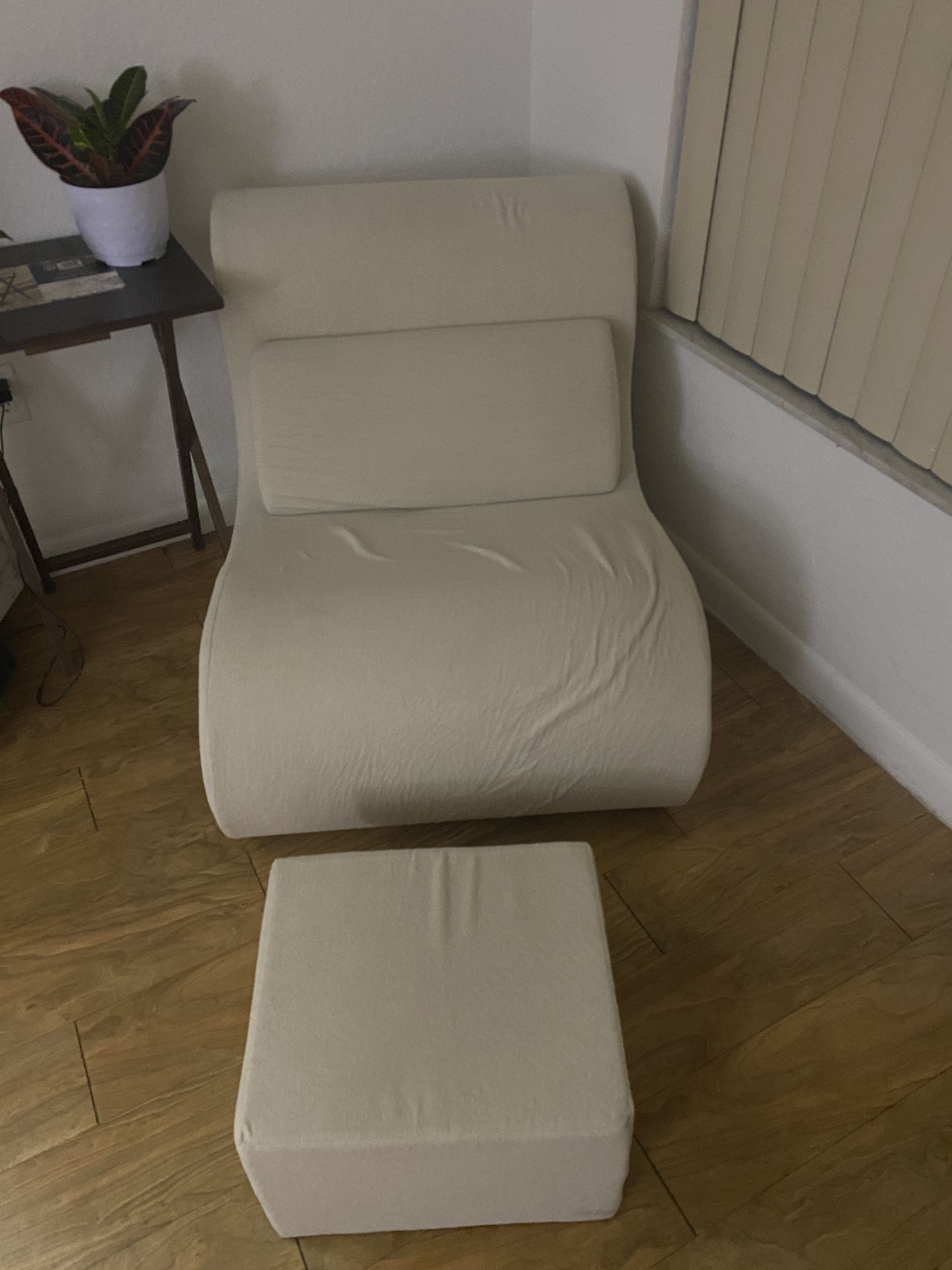Chair And Foot Stool