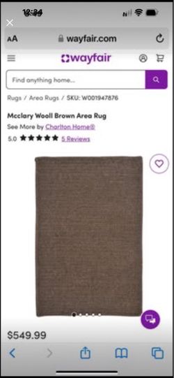 Brown Area Rug 6x9