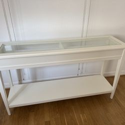 White IKEA Console Table