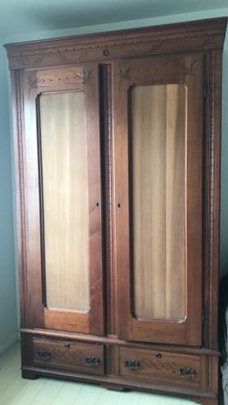 Vintage Walnut Armoire