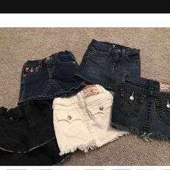 Girls For Age 3-4 Jean skirts (Authentic Burberry, True Religion, 7 For All Mankind)