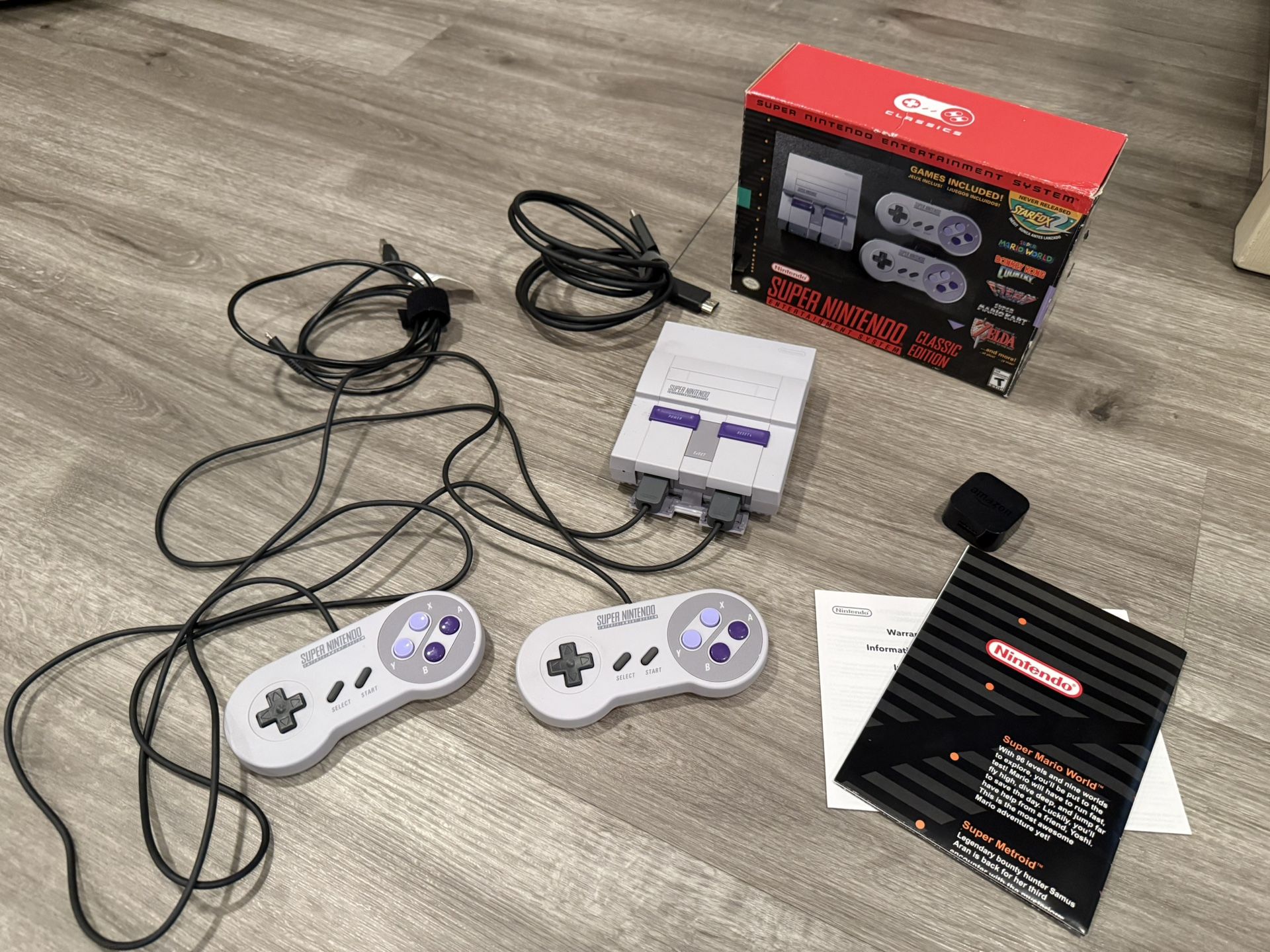 🎮 Authentic Super Nintendo Classic Edition – 20 Legendary Games + Original Box! Great Christmas Gift!