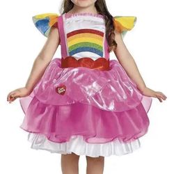 Care Bears toddler 2T halloween costume New cheer rainbow pink girls kids child
