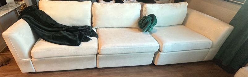 🛋️ Modern Beige Cloud Sofa – $150 OBO