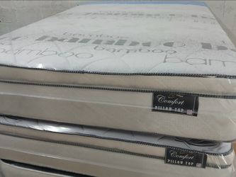 $350 king pillow top mattress only brand new free delivery same day