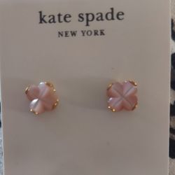Kate Spade pink flower stud earrings