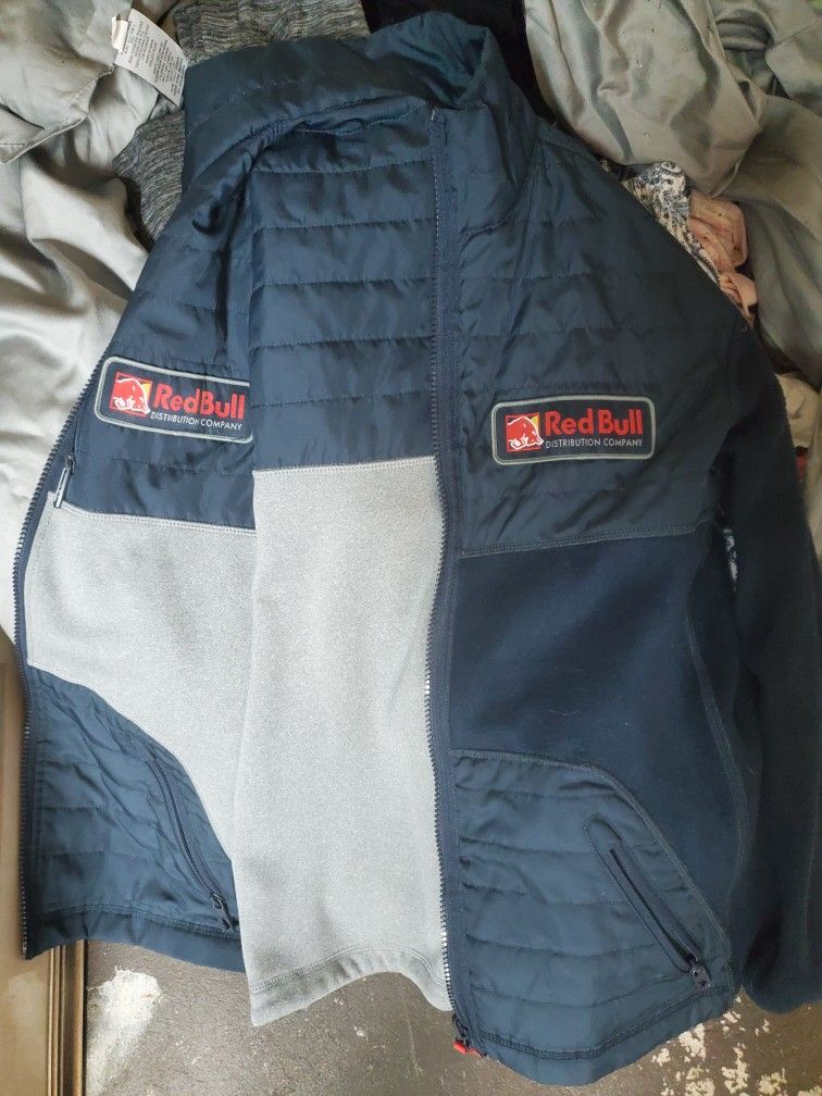 New Navy Red Bull Womens Coat Size M