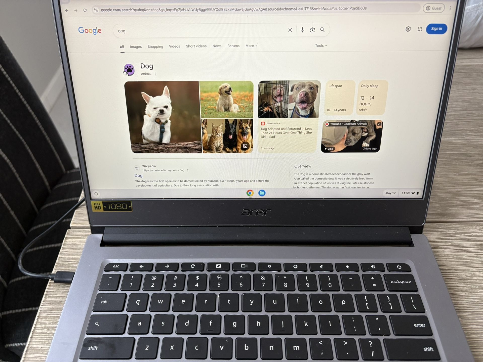 Act 14” Chromebook 714 N18Q10 8 Gb Works Great!