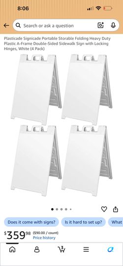 Plasticade Signacade Folding Heavy Duty A Frame Sign