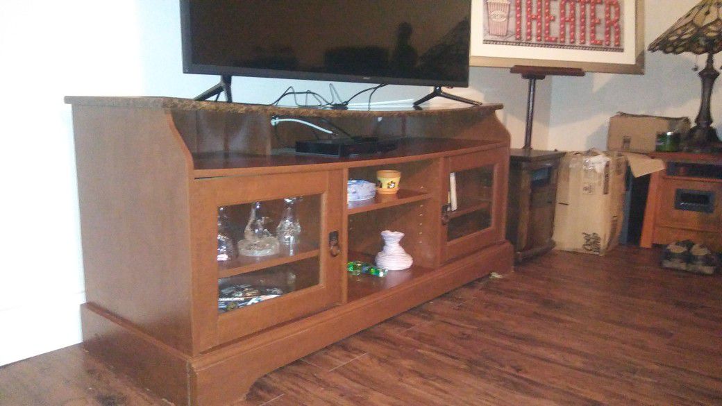 Pretty and Large Flat Panel TV Stand Reduced