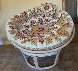 Rattan papasan chair