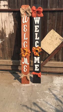 Rustic wood signs!