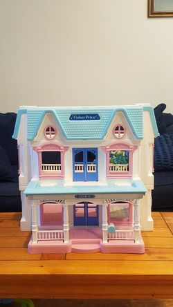1993 Fisher Price Loving Family Dream Home Dollhouse Playset Doll House vintage