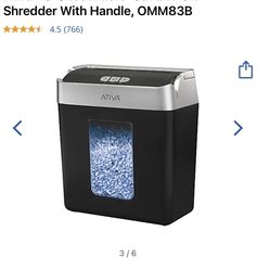 8 Sheet Micro Cut Paper Shredder 