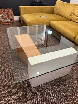 West Elm - Modern Glass Coffee Table