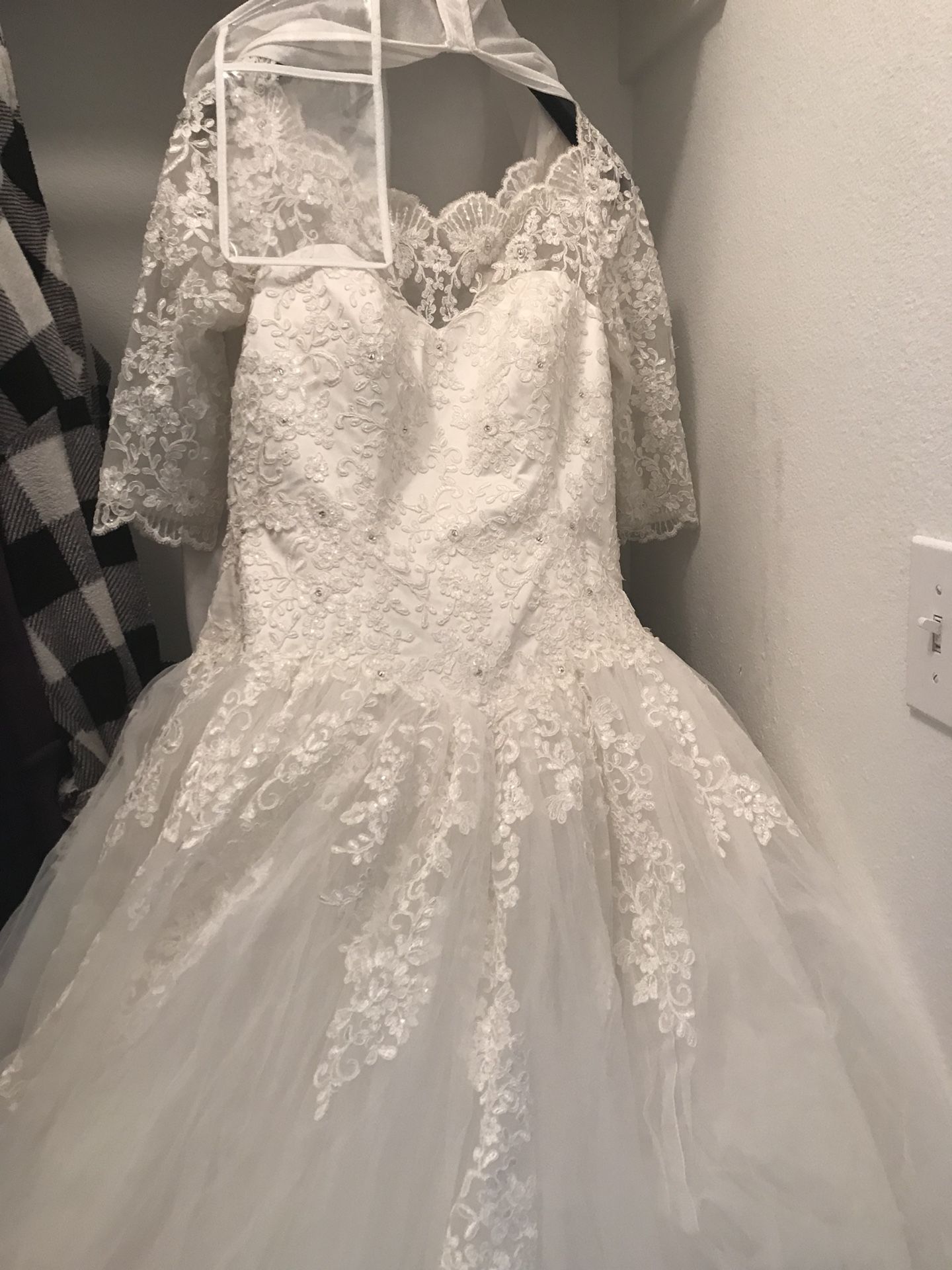 Wedding dress ball gown sz 12