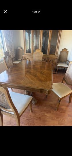 Vintage Oak wood Dining Set