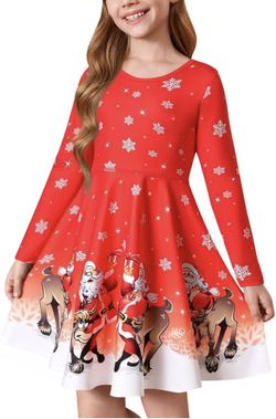 🎄🤶🧑‍🎄🪅vestido  para niñas 👧 muy bonito y colorido solo dos disponibles uno L y XXL  la tela estira   Perfectos para nuestras princesas 👸 en tem