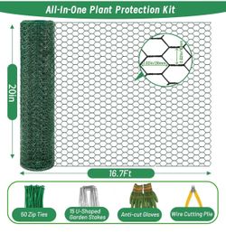 All-In-One Plant Protection Kit with Chicken Wire