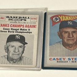 CASEY STENGEL ORIGINAL TRADING CARD  VERY VINTAGE AND COLLECTABLE YANKEES