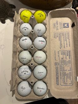 Gently used golf balls