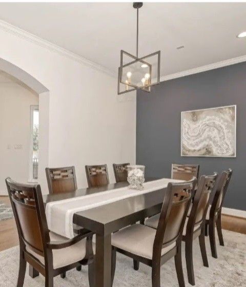 Dining Table Set with 8 Chairs + Buffet Table