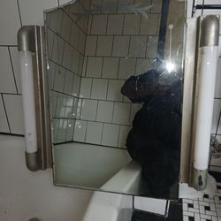 Antique vintage bathroom mirror