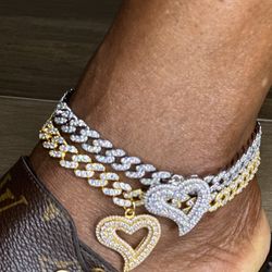 18k Gold Plated Cuban Link Anklet 