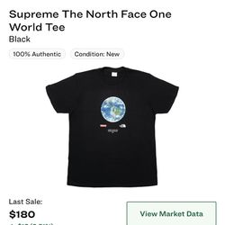 Supreme North Face Tee Black Medium