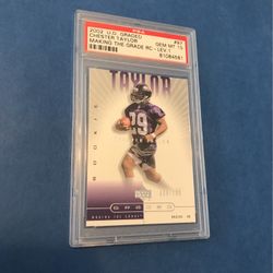 Chester Taylor Rookie PSA 10 GEM MINT NFL 2002 Upper Deck 