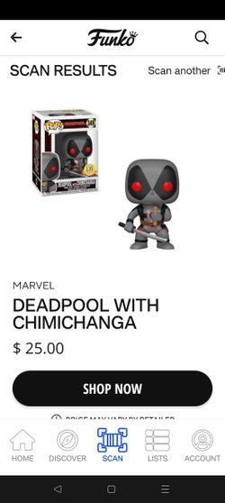 Funko Pop Deadpool With Chimichanga 