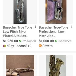 Beuscher Tru Tone Alto Saxophone
