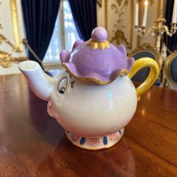 Disney Beauty and the Beast Mrs. Potts Ceramic Teapot Collectible