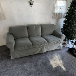 IKEA Upland Couch and Matching Ottoman