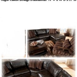 BEAUTIFUL 100% Italian leather Sectional