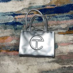 Telfar Shopping Bag Small Silver