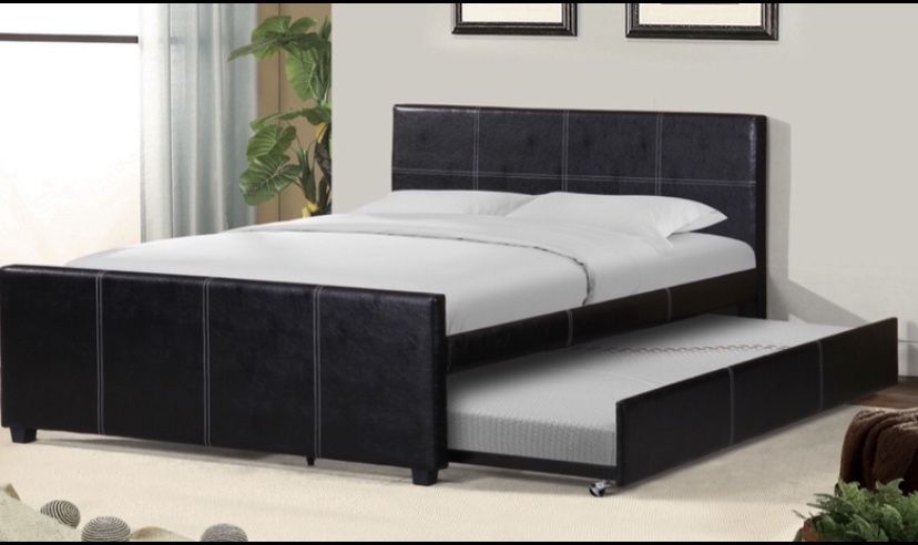 👉🏽👉 Full/Twin Trundle New Beds With Both Mattresses Included