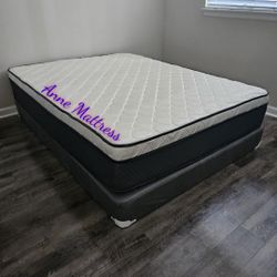 NEW QUEEN PILLOW TOP MATTRESS AND BOX SPRING