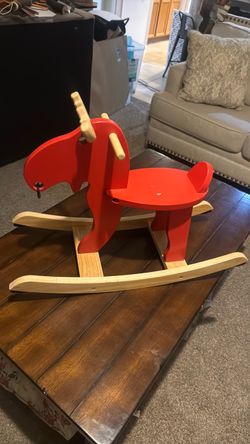 Rocking moose chair