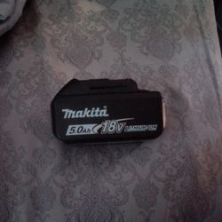 Used Makita 18Volt Lithium Battery 