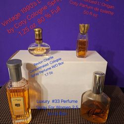 4 Different Vintage  Perfume And Cologne  For Women- See Descriptions 