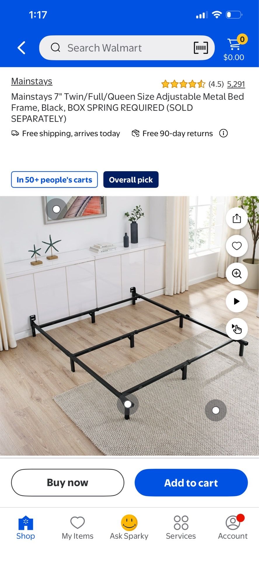 Metal Bed Frame-twin/full/queen
