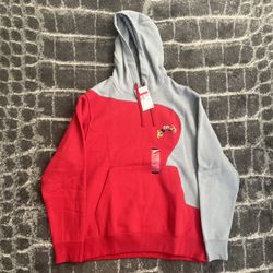 Nike Sportswear Club Galaxy Hoodie Red & Gray Men’s Size Large - DV9617-636