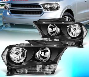 Pair 2011 2012 2013 DODGE DURANGO HEADLIGHTS headlamp left right