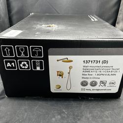 Shower System, Wall Mounted Shower Faucet Set for Bathroom with High Pressure 12" Stainless Steel