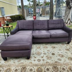 COMFORTABLE DARK GREY SMALL SECTIONAL SOFA - CINDY CRAWFORD HOME - Same day delivery 🚚 💨