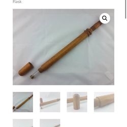 1800’s  Wooden Police Nightstick/Baton Flask