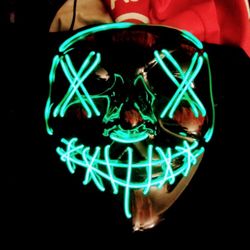 LIGHT UP PURGE MASK  With REMOTE 
