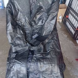 2049 Ryan Gosling detective real leather long coat. Available in XL only