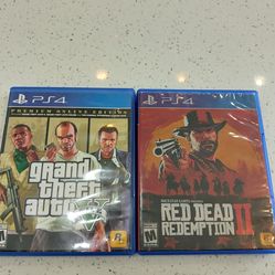 GTA v in Red Dead redemption 2 asking $15 each or both for $25